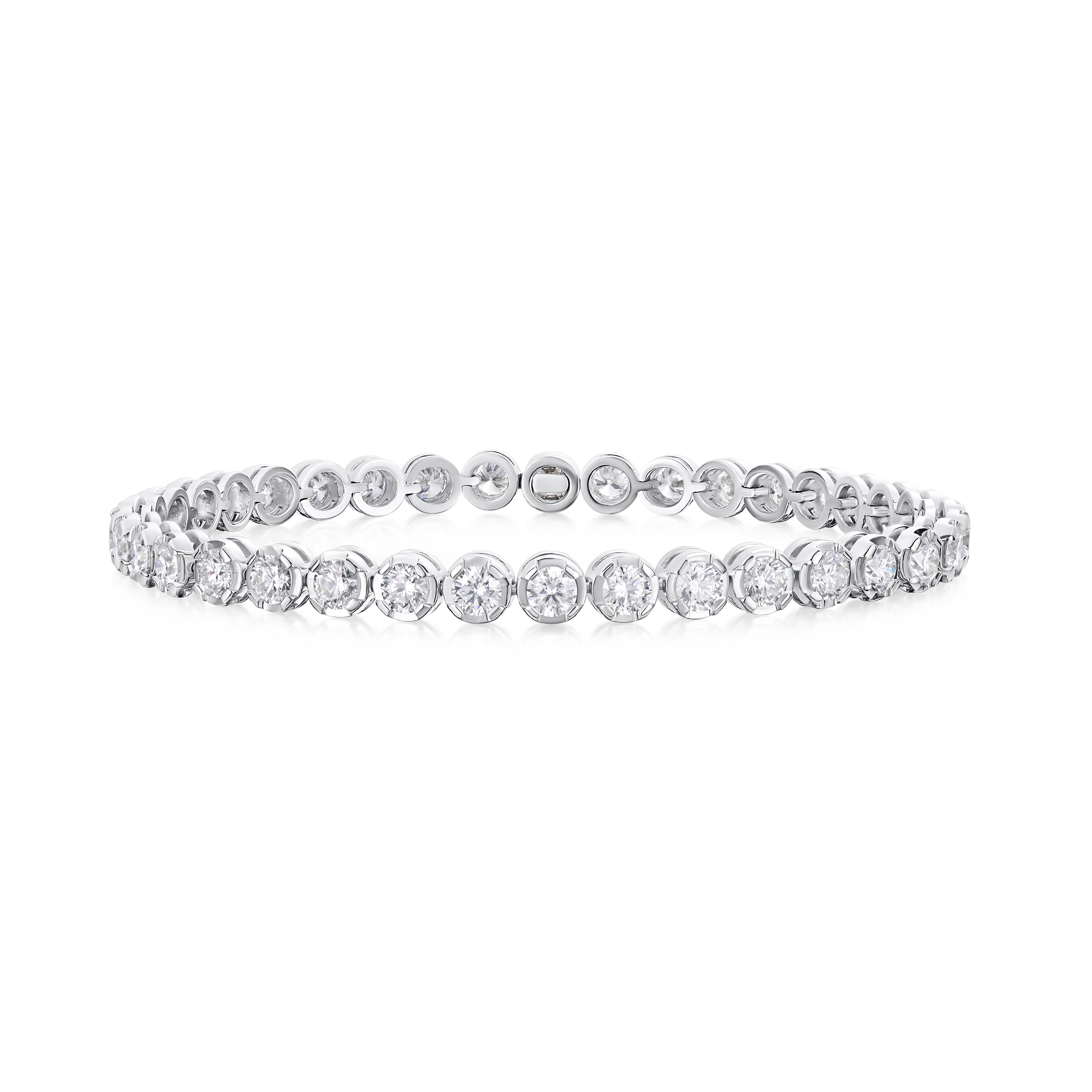 5.70cts Round Brilliant Cut Diamond Line Bracelet