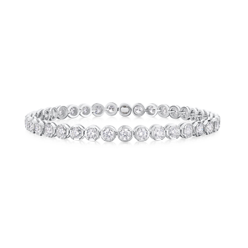 5.70cts Round Brilliant Cut Diamond Line Bracelet