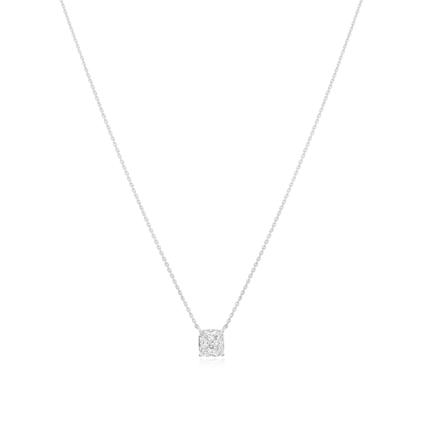 1.50cts Cushion Cut Diamond Solitaire Pendant