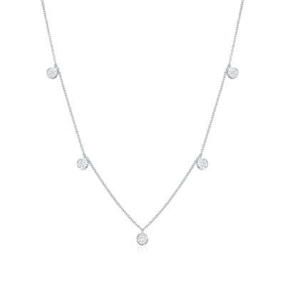 Platinum Spectacle-Set Diamond Necklace