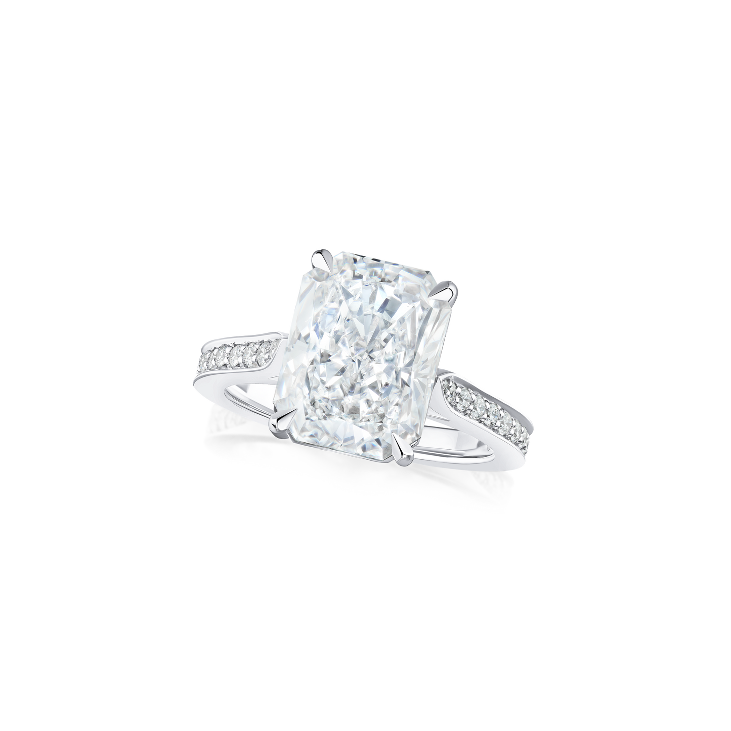 4.03cts Radiant-Cut Diamond Solitaire Ring