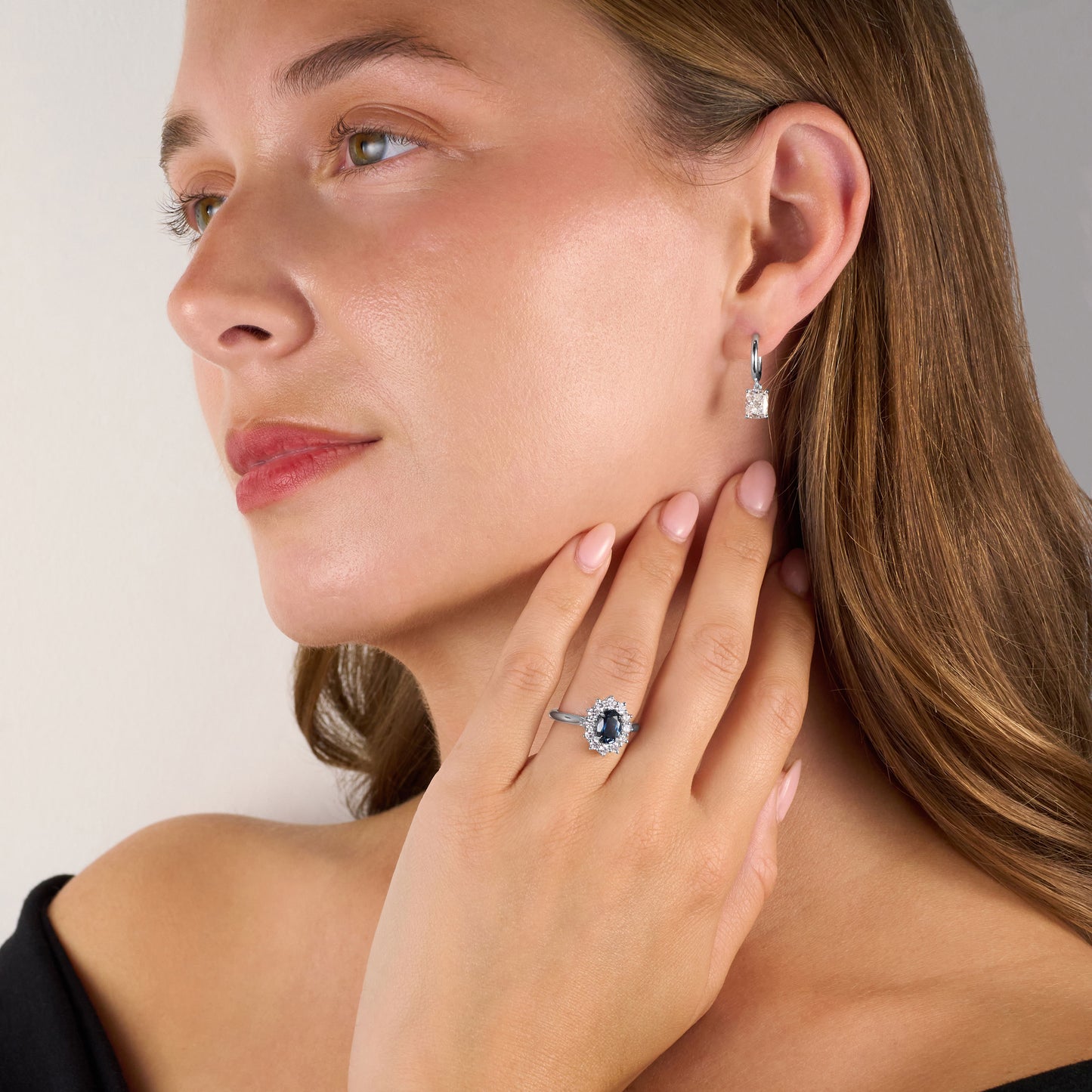1.72cts Sapphire and Diamond Ravello Cluster Ring