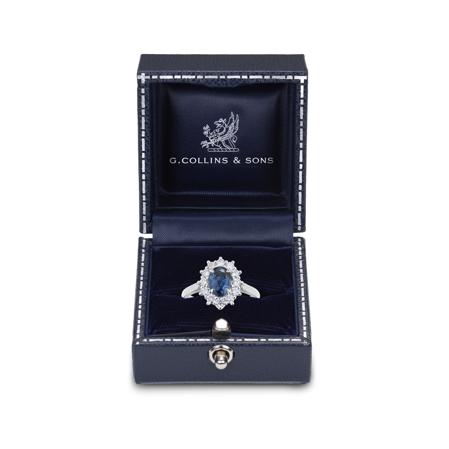 1.72cts Sapphire and Diamond Ravello Cluster Ring