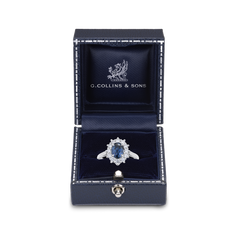 1.72cts Sapphire and Diamond Ravello Cluster Ring