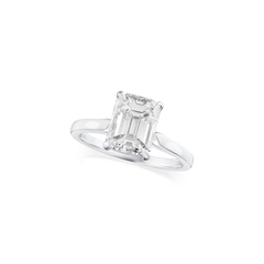 2.50ct Emerald Cut Diamond Solitaire Ring