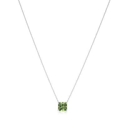 1.76cts Square Shape Peridot Pendant