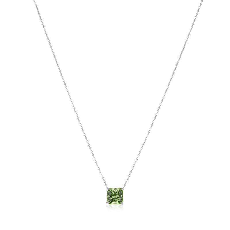 1.76cts Square Shape Peridot Pendant