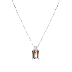 7.47cts Watermelon Tourmaline and Diamond Pendant