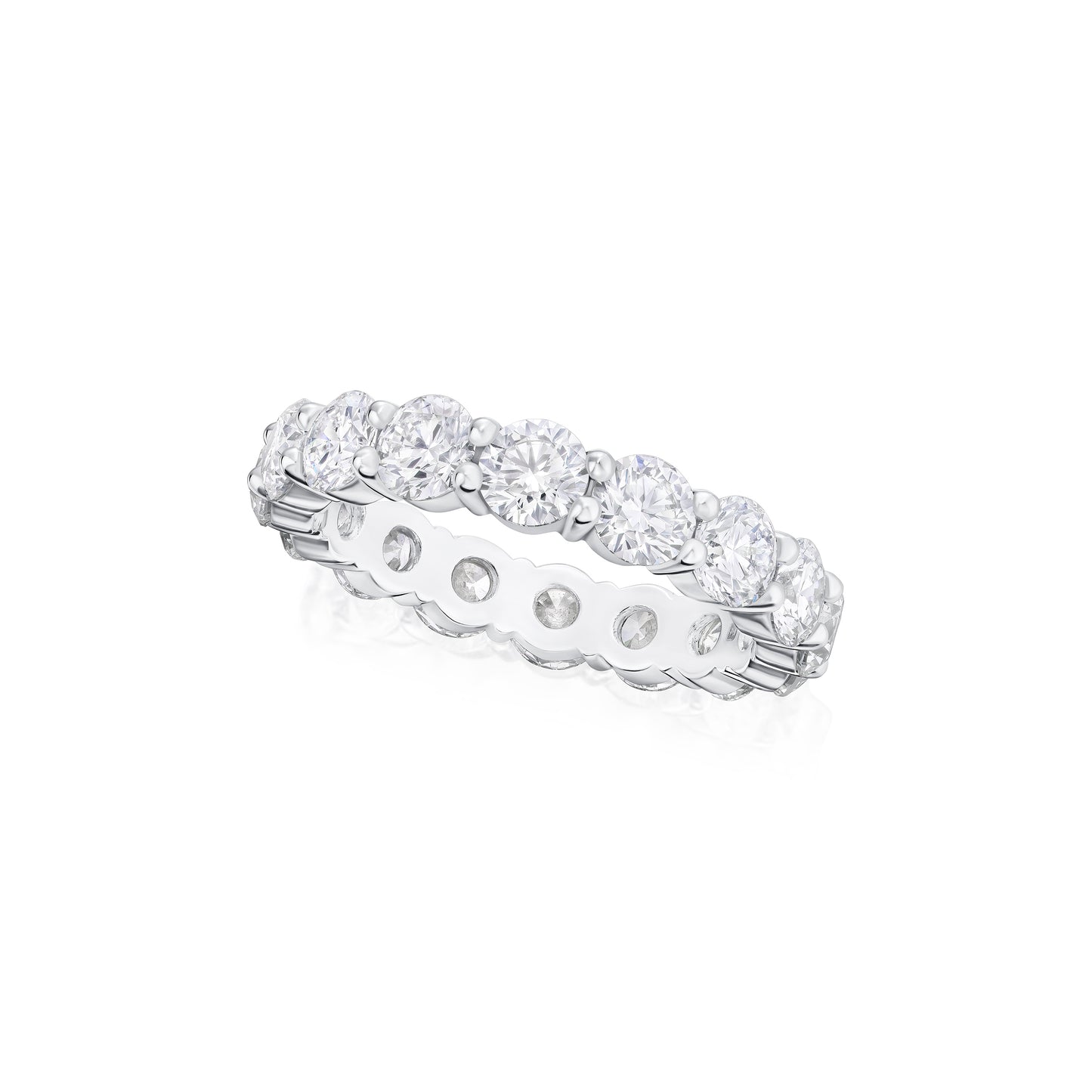 4.08cts Round Brilliant Cut Diamond Set Full Eternity Ring