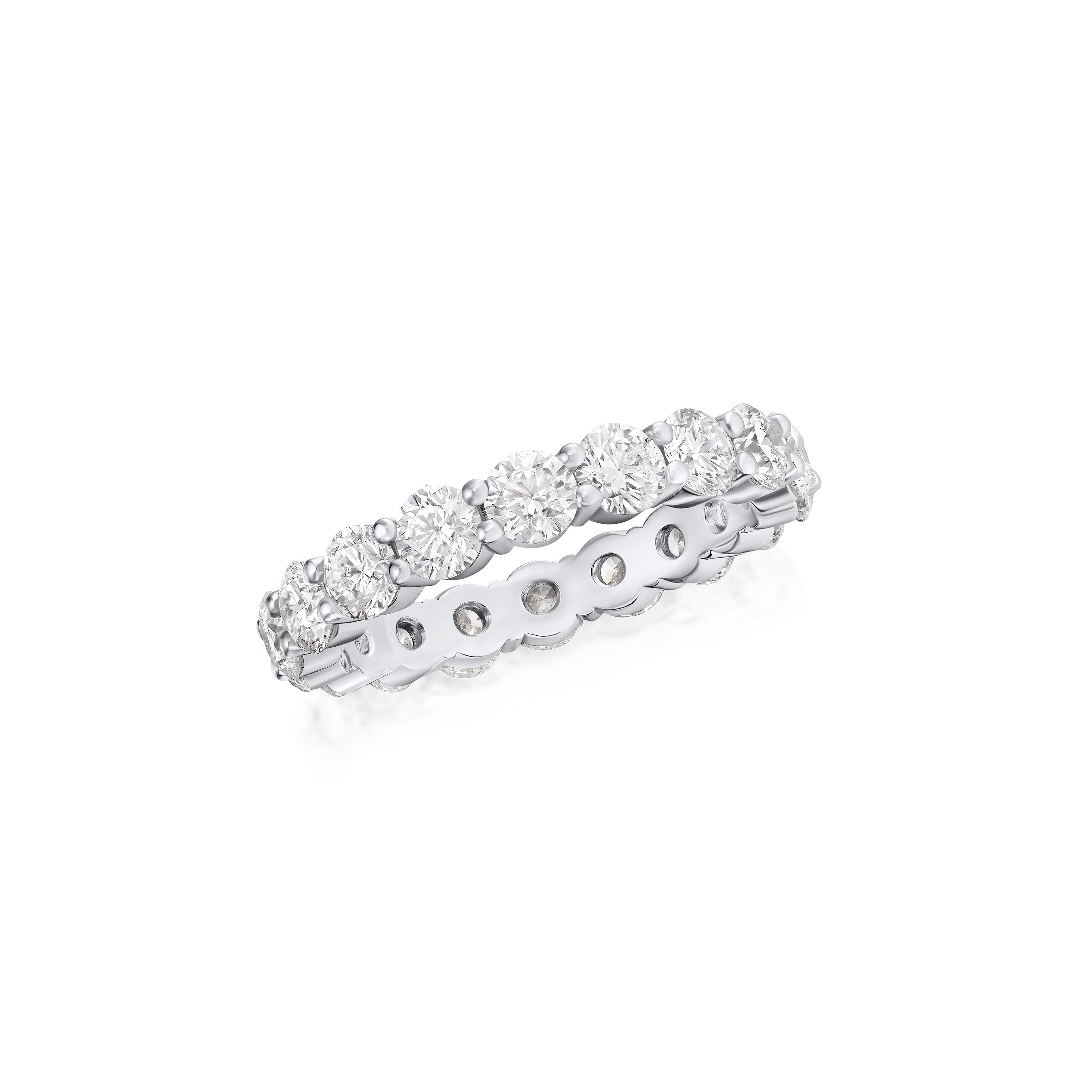 3.21cts Round Brilliant Cut Diamond Full Eternity Ring