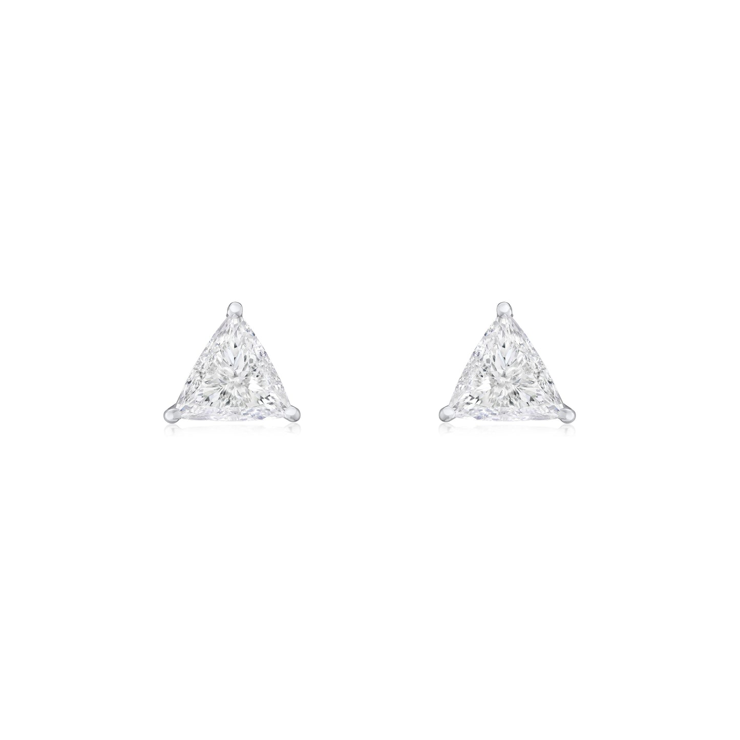 Trilliant Cut Diamond Stud Earrings