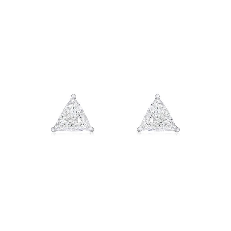 Trilliant Cut Diamond Stud Earrings