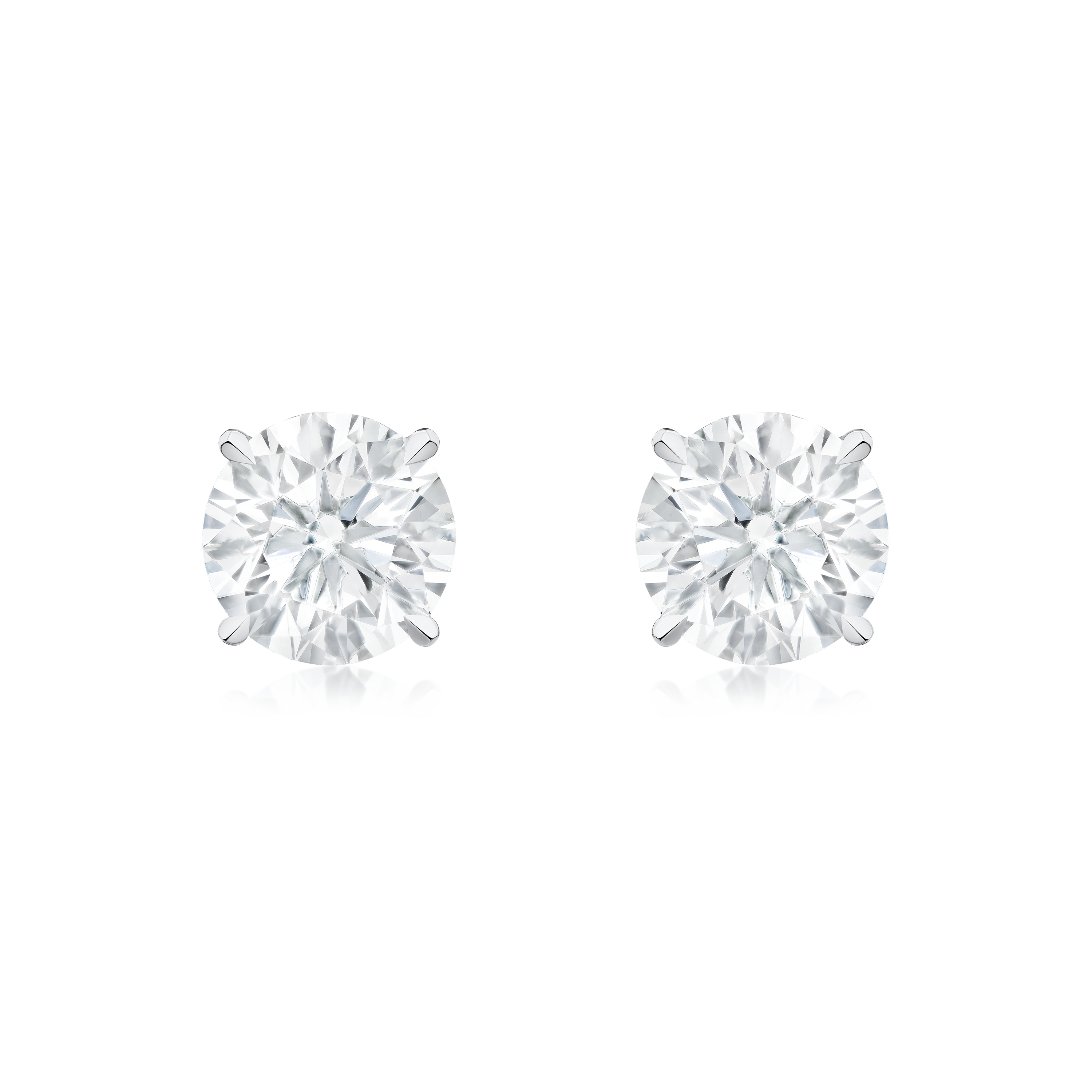 Round Brilliant Cut Diamond Stud Earrings 2.00cts (total)