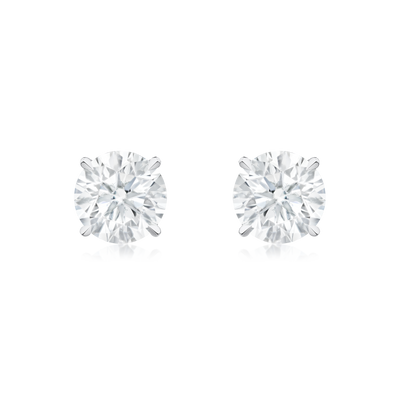 Round Brilliant Cut Diamond Stud Earrings 2.00cts (total)