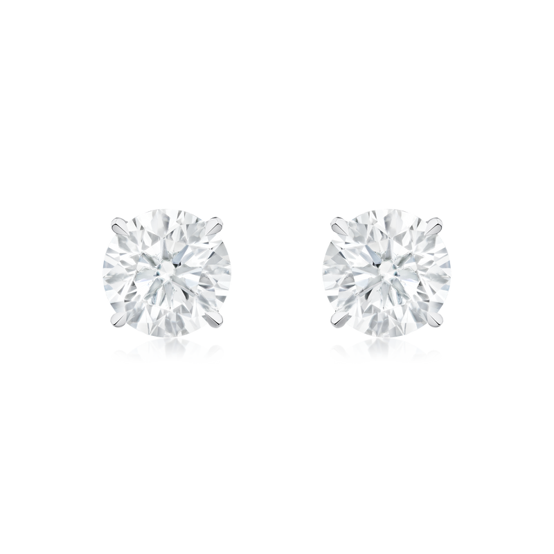 Round Brilliant Cut Diamond Stud Earrings 2.00cts (total)