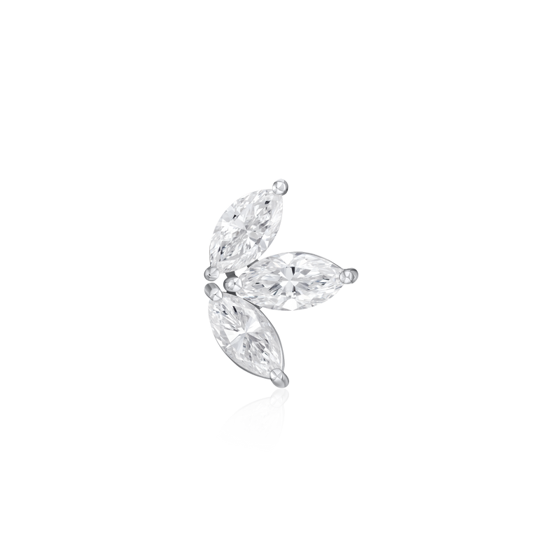 1.41cts Marquise Cut Diamond Fan Earring (Single)