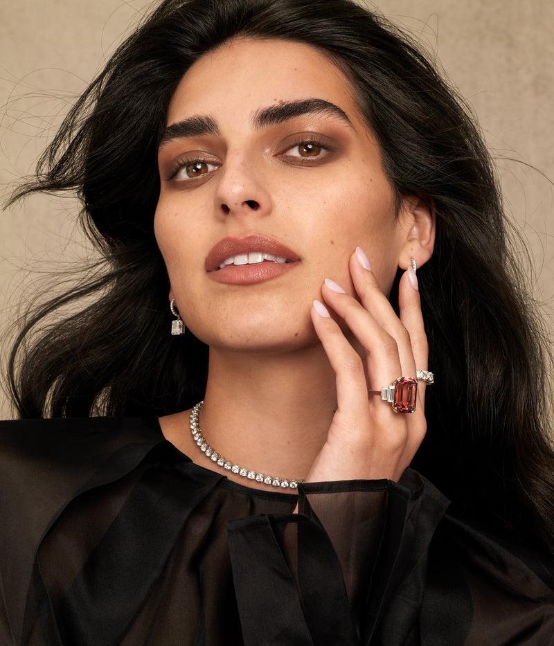 19.10ct Pink Tourmaline and Diamond Dress Ring