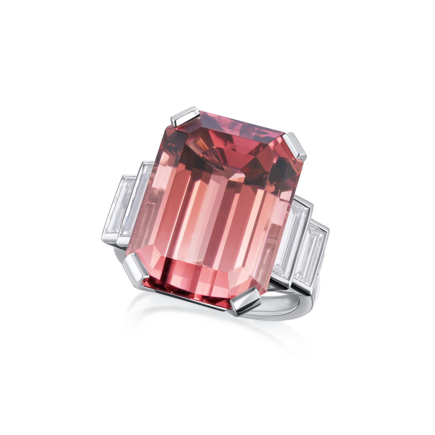 19.10cts Pink Tourmaline and Diamond Dress Ring