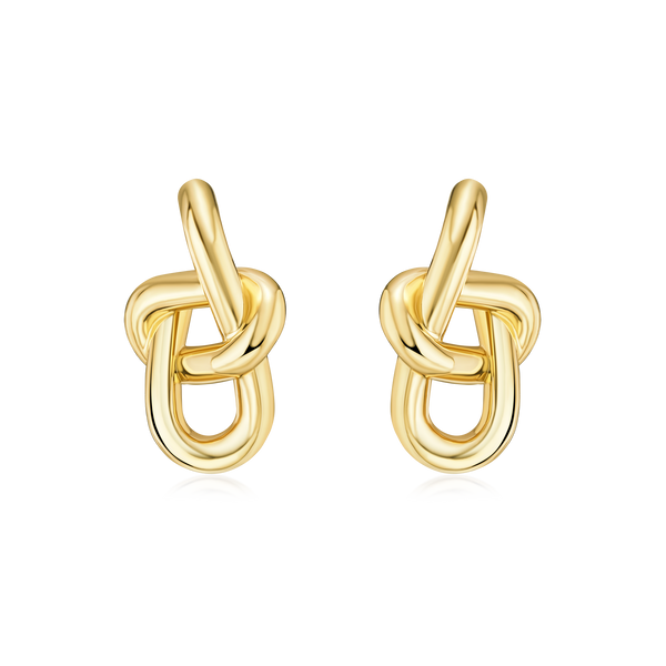 Infinity 18ct Yellow Gold Earrings