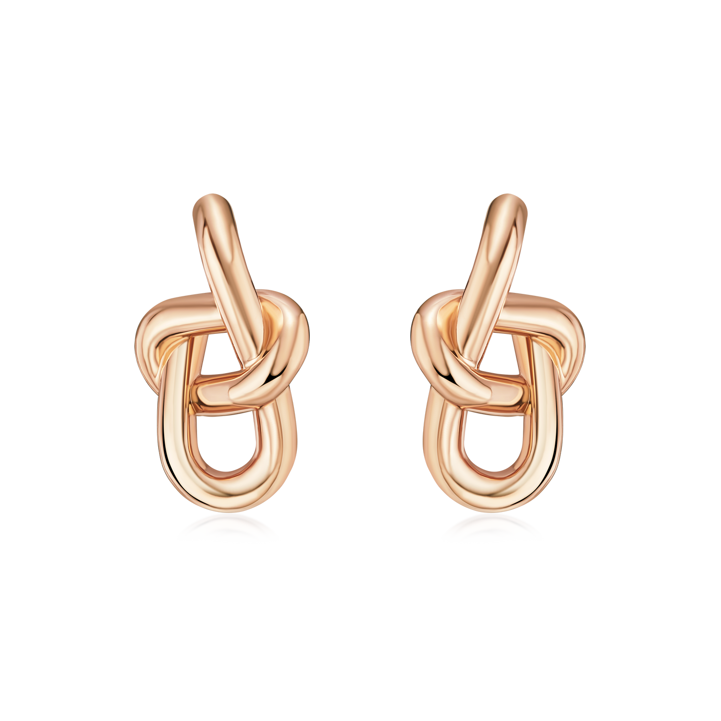 Infinity Collection 18ct Rose Gold Earrings