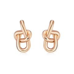 Infinity Collection 18ct Rose Gold Earrings