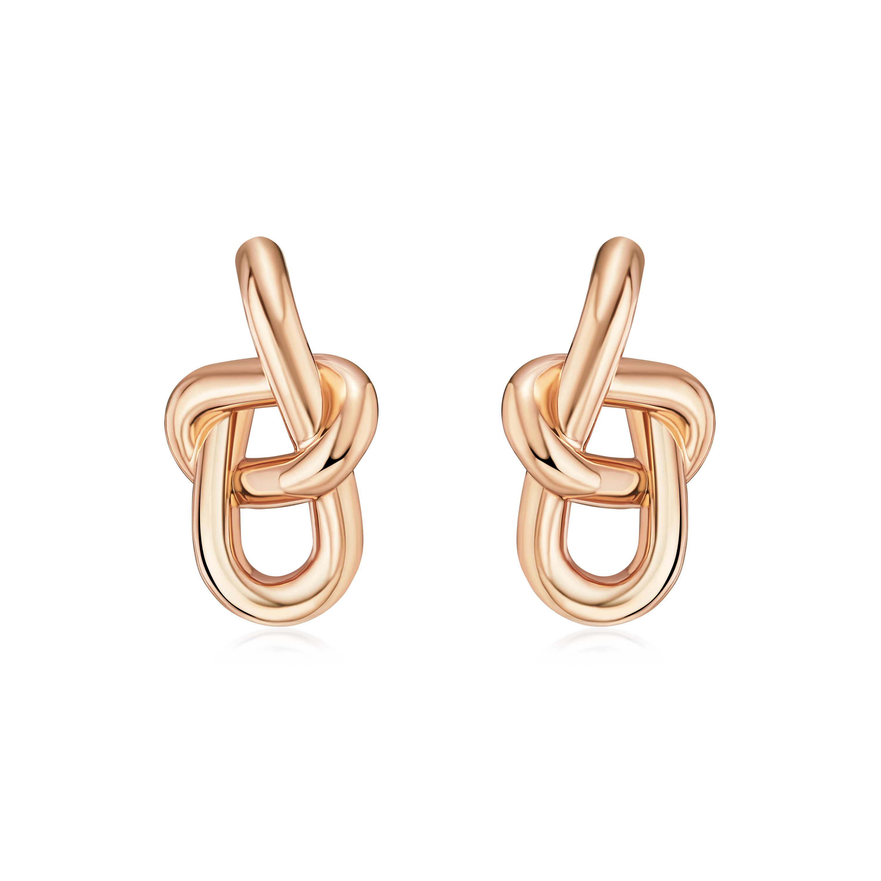 Infinity Collection 18ct Rose Gold Earrings