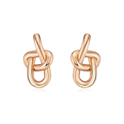 Infinity Collection 18ct Rose Gold Earrings