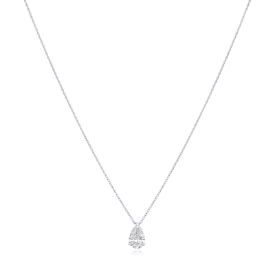 0.93ct Pear Cut Diamond Pendant