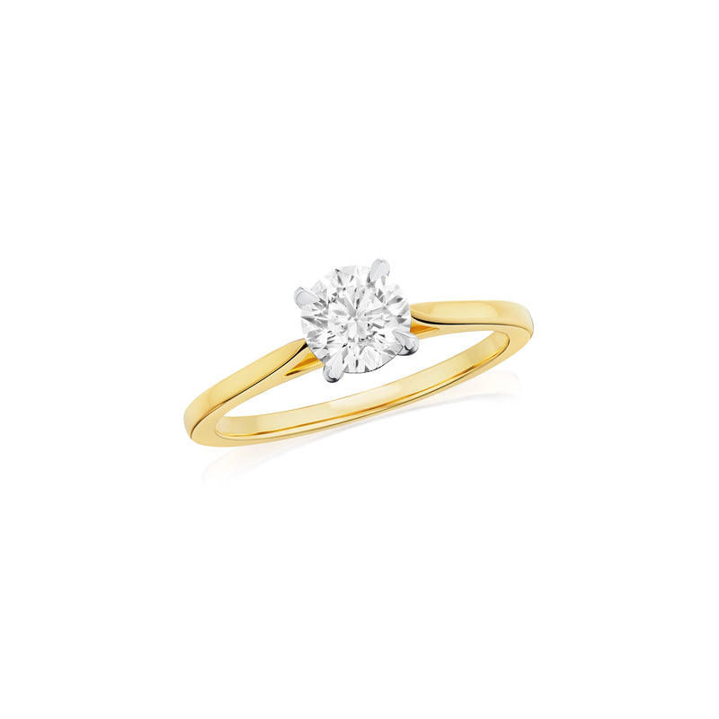 0.80ct Round Brilliant Cut Diamond Solitaire Ring