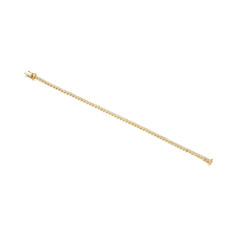 0.81ct Round Brilliant Cut Diamond Set Line Bracelet