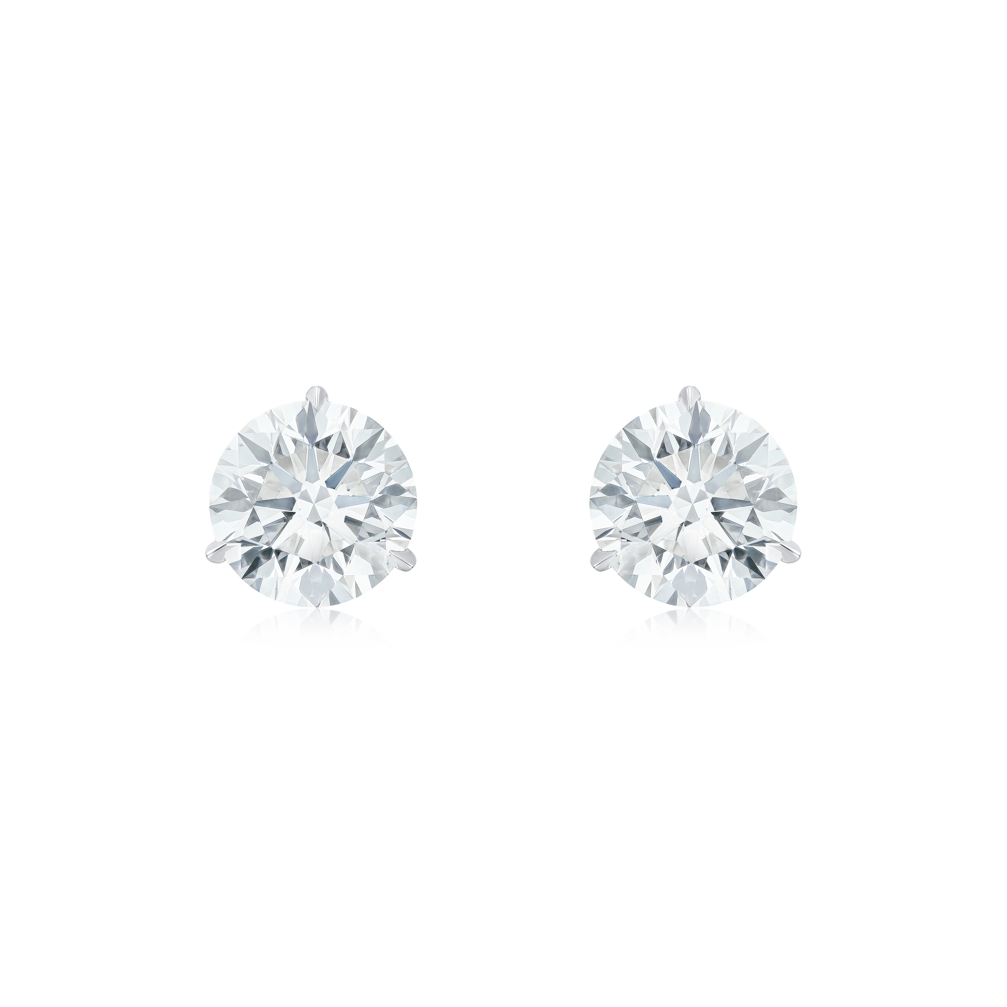 2.02cts Round Brilliant Cut Diamond Martini Set Stud Earrings