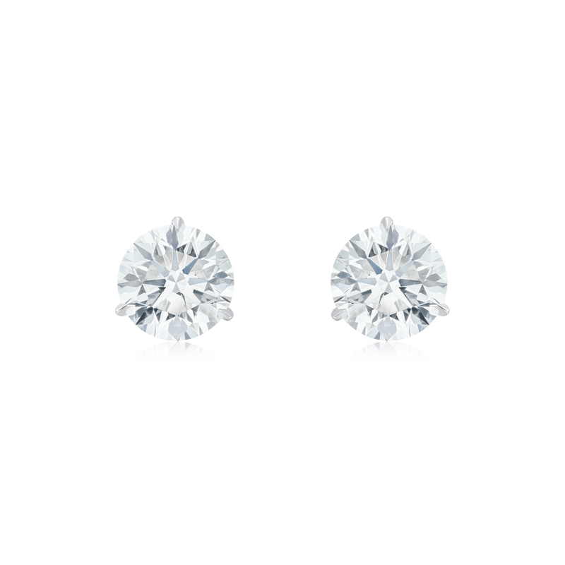 2.02ct Round Brilliant Cut Diamond Martini Set Stud Earrings