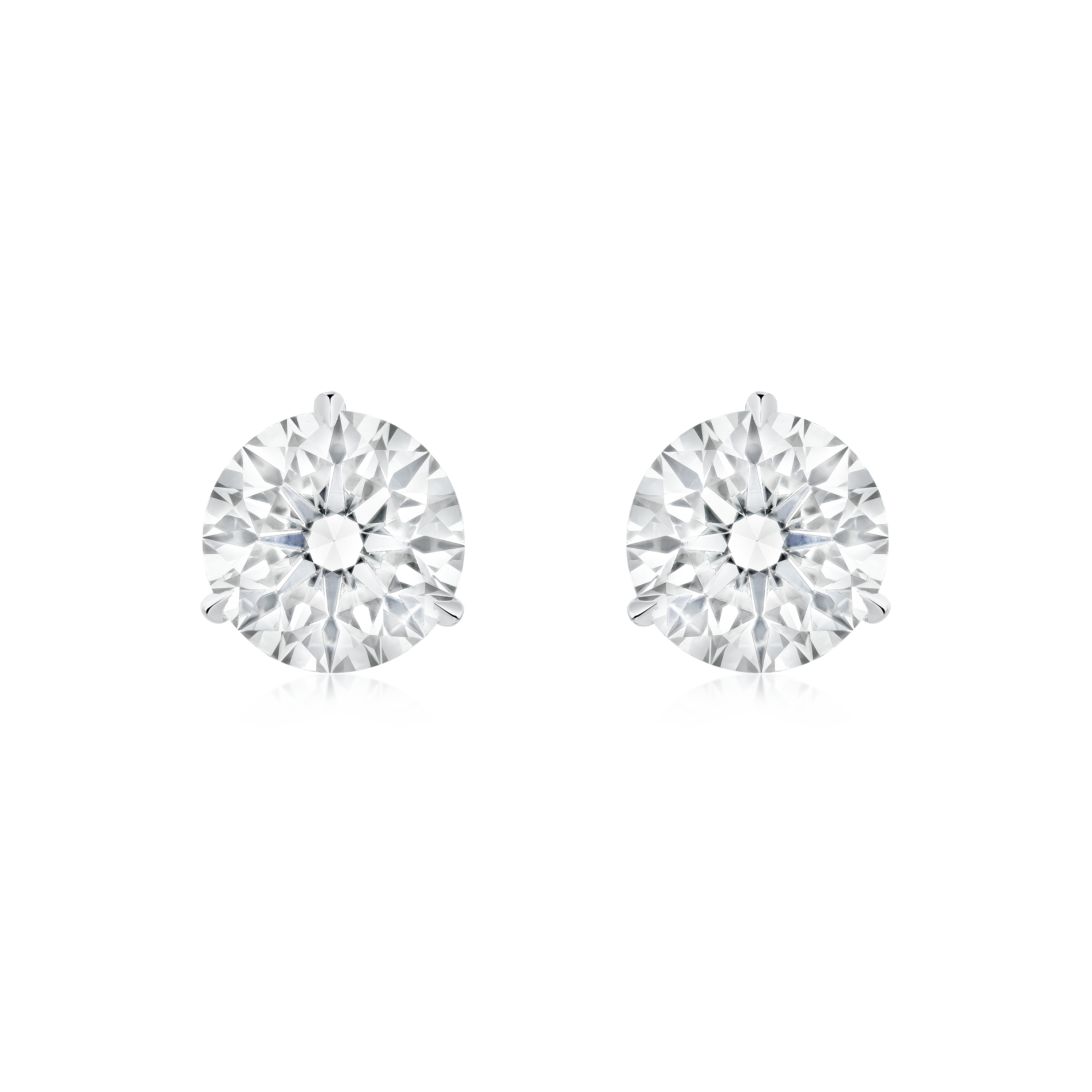 1.64cts Round Brilliant Cut Diamond Set Stud Earrings