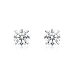 0.88ct Round Brilliant Cut Diamond Set Stud Earrings