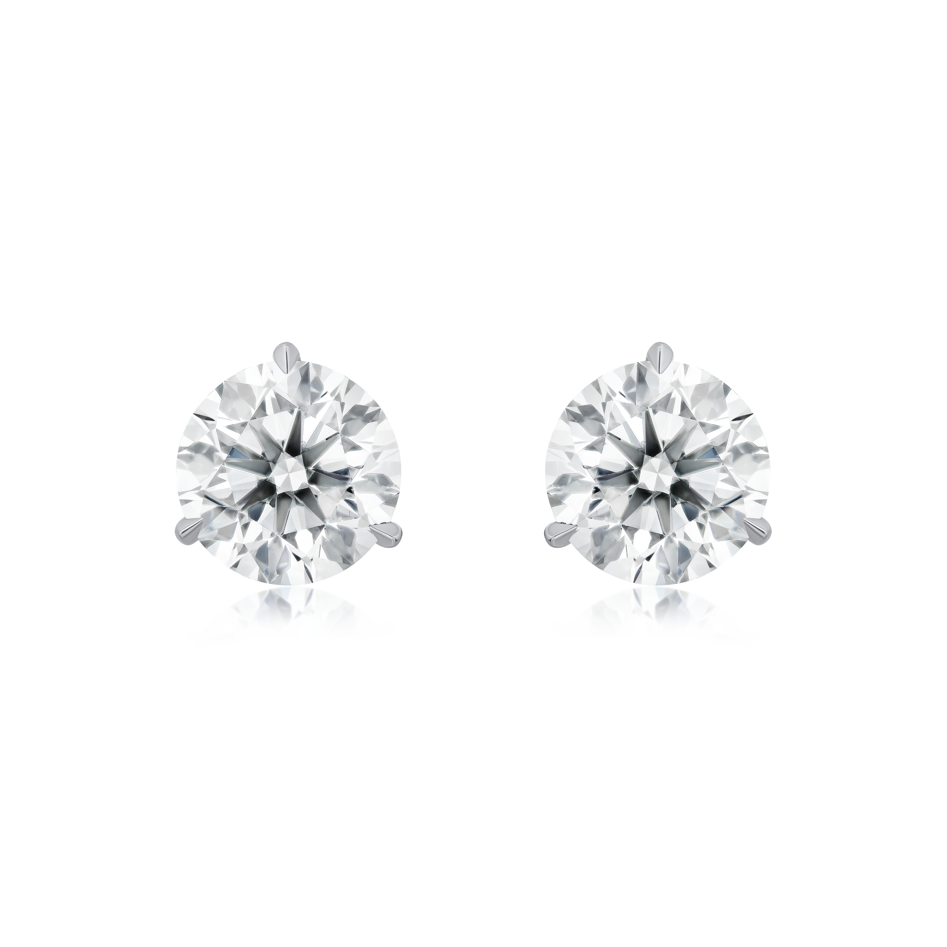 Round Brilliant Cut Diamond Set Stud Earrings 1.60cts (total)