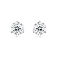 1.60cts Round Brilliant Cut Diamond Set Stud Earrings