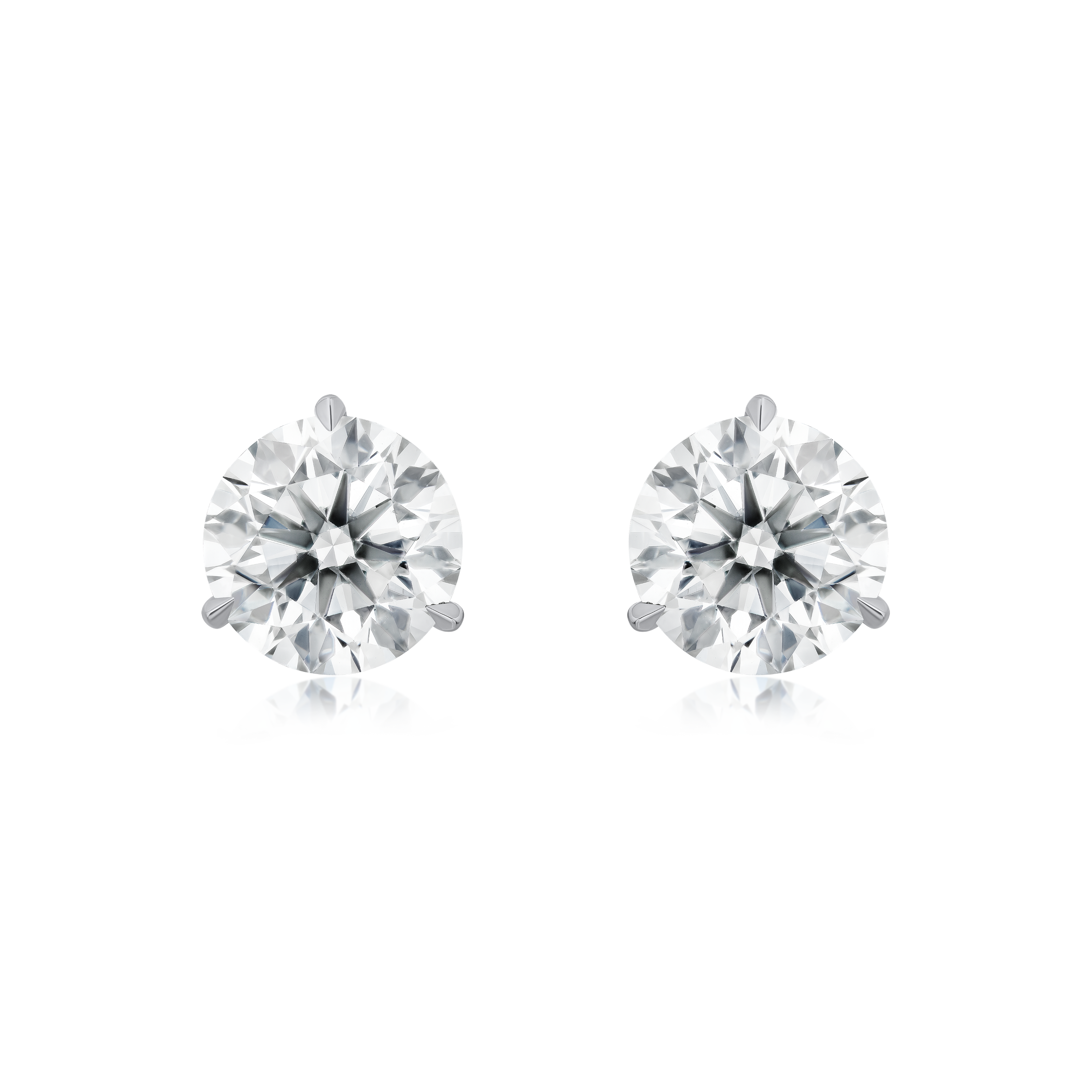 1.60cts Round Brilliant Cut Diamond Set Stud Earrings