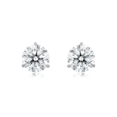 1.60cts Round Brilliant Cut Diamond Set Stud Earrings