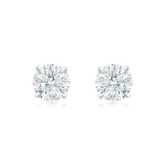 Diamond Single Stone Stud Earrings. 1.01cts (total)