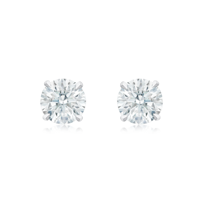 Diamond Single Stone Stud Earrings. 1.01cts (total)