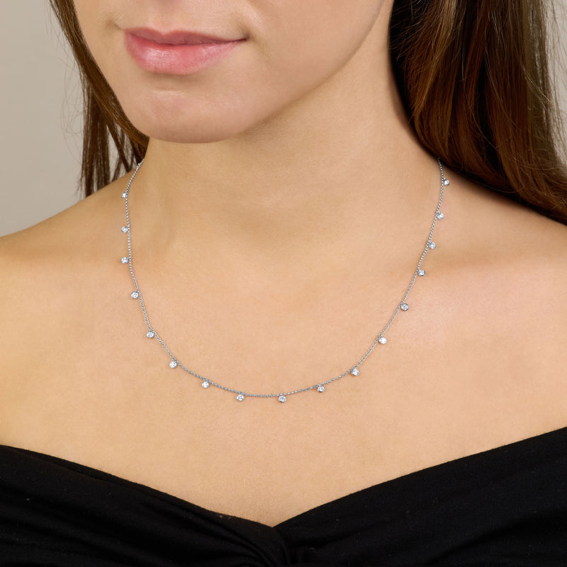 1.00ct Spectacle Set Diamond Necklet