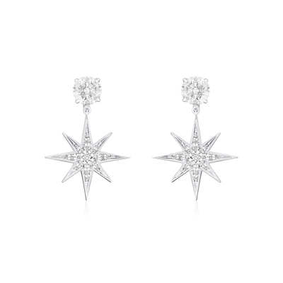 Sienna Slide On/Off Earrings with Diamond Studs