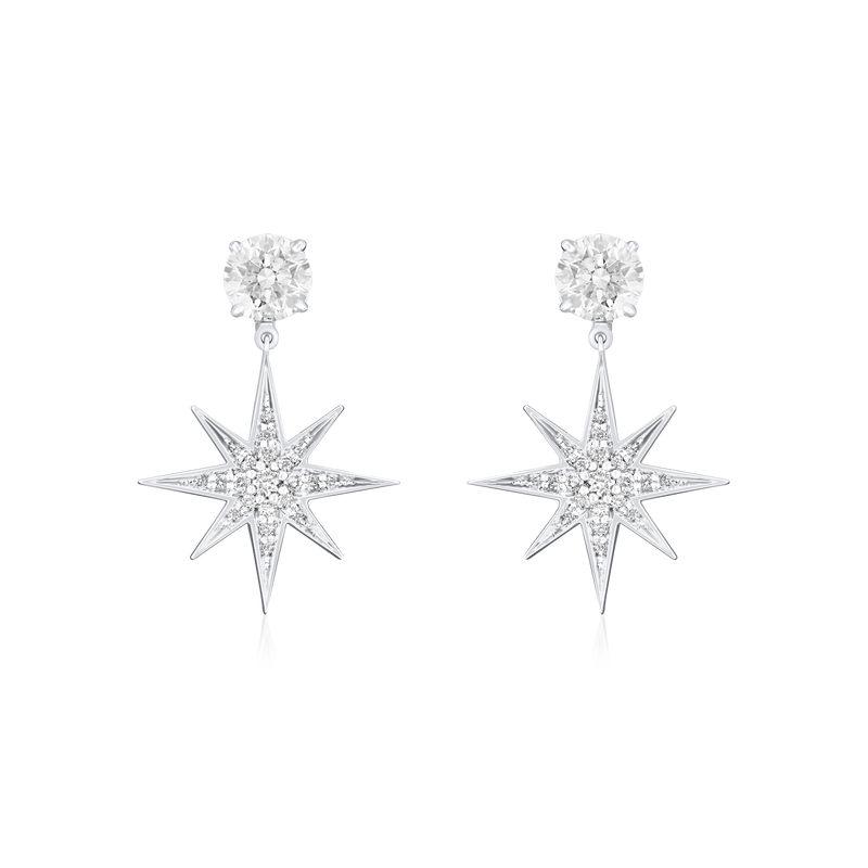 Sienna Slide On/Off Earrings with Diamond Studs