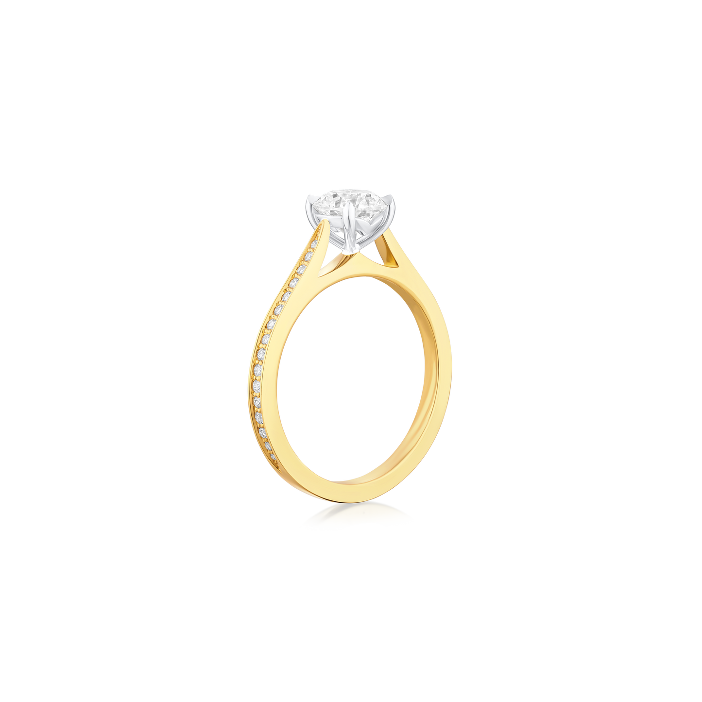 0.90ct Round Brilliant Cut Diamond Solitaire Ring