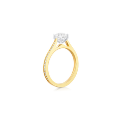 0.90ct Round Brilliant Cut Diamond Solitaire Ring