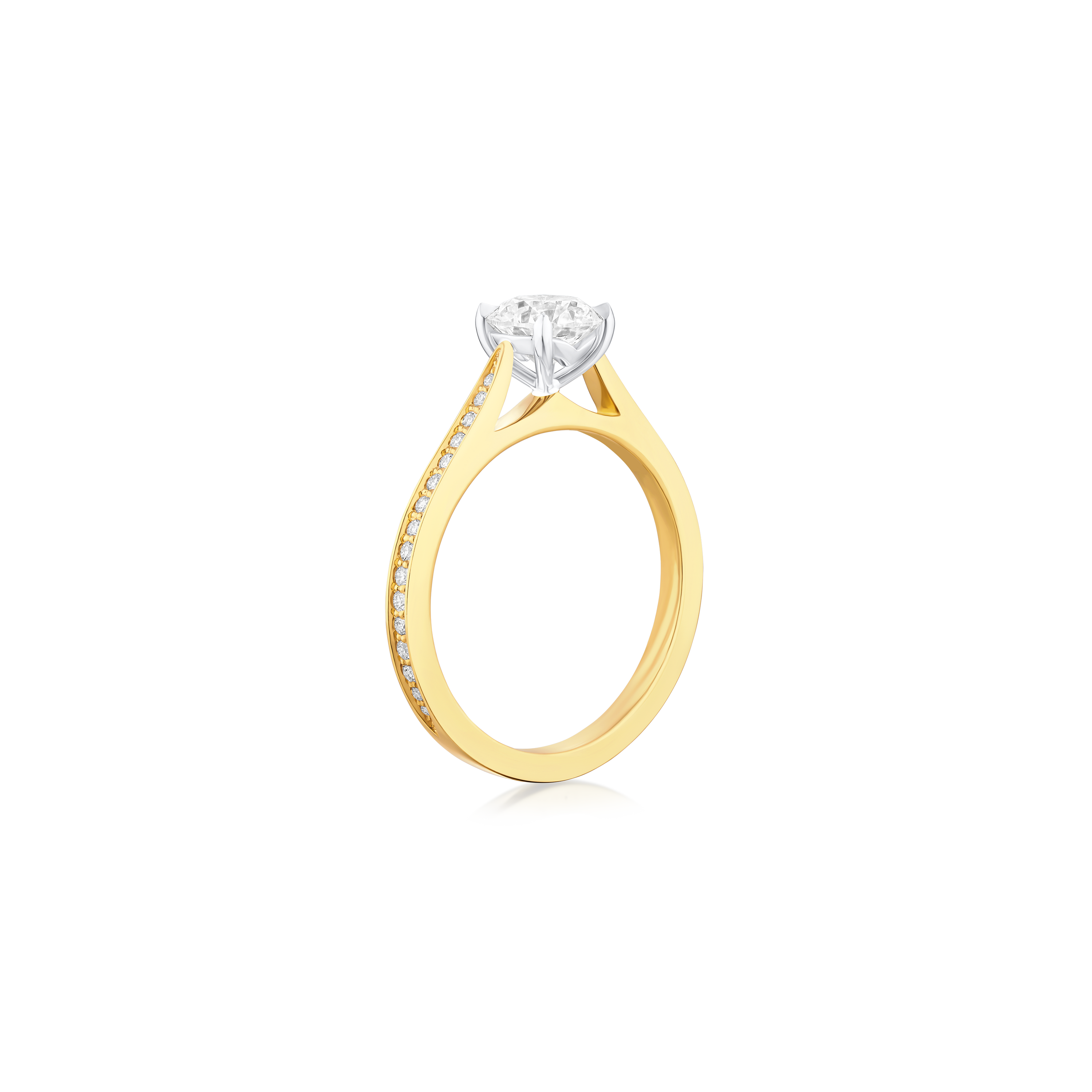 0.90ct Round Brilliant Cut Diamond Solitaire Ring