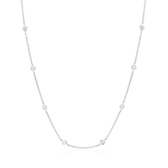 0.80ct Spectacle Set Diamond Necklet