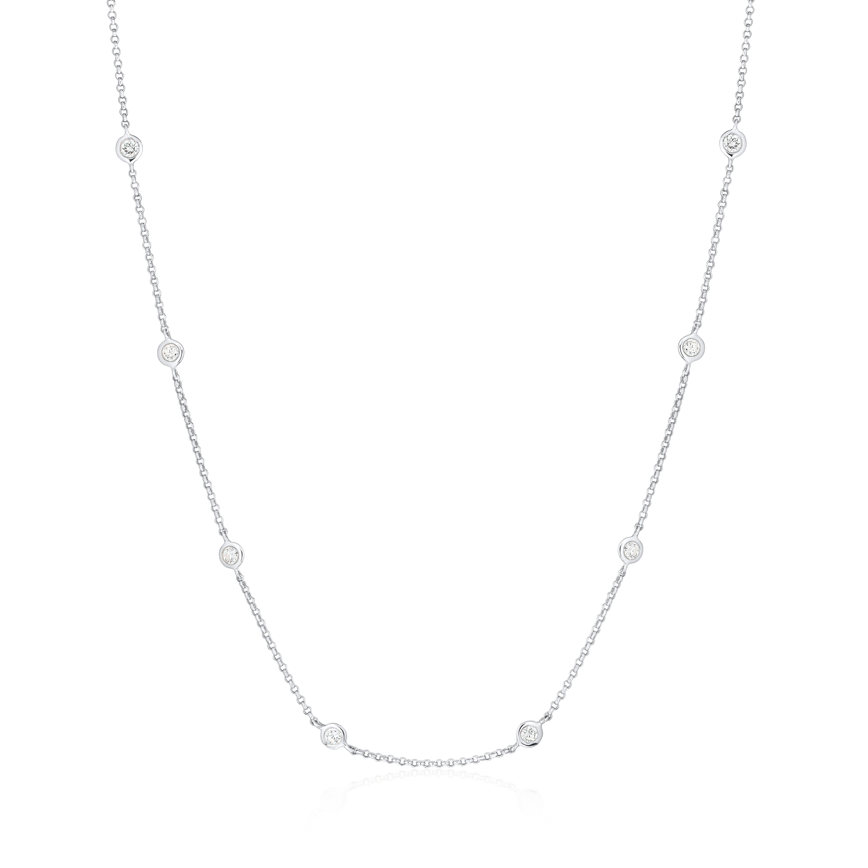 0.80ct Spectacle Set Diamond Necklet