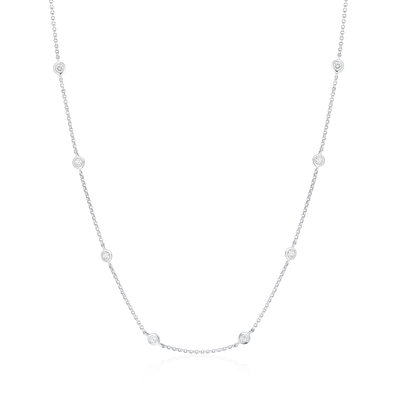 0.80ct Spectacle Set Diamond Necklet