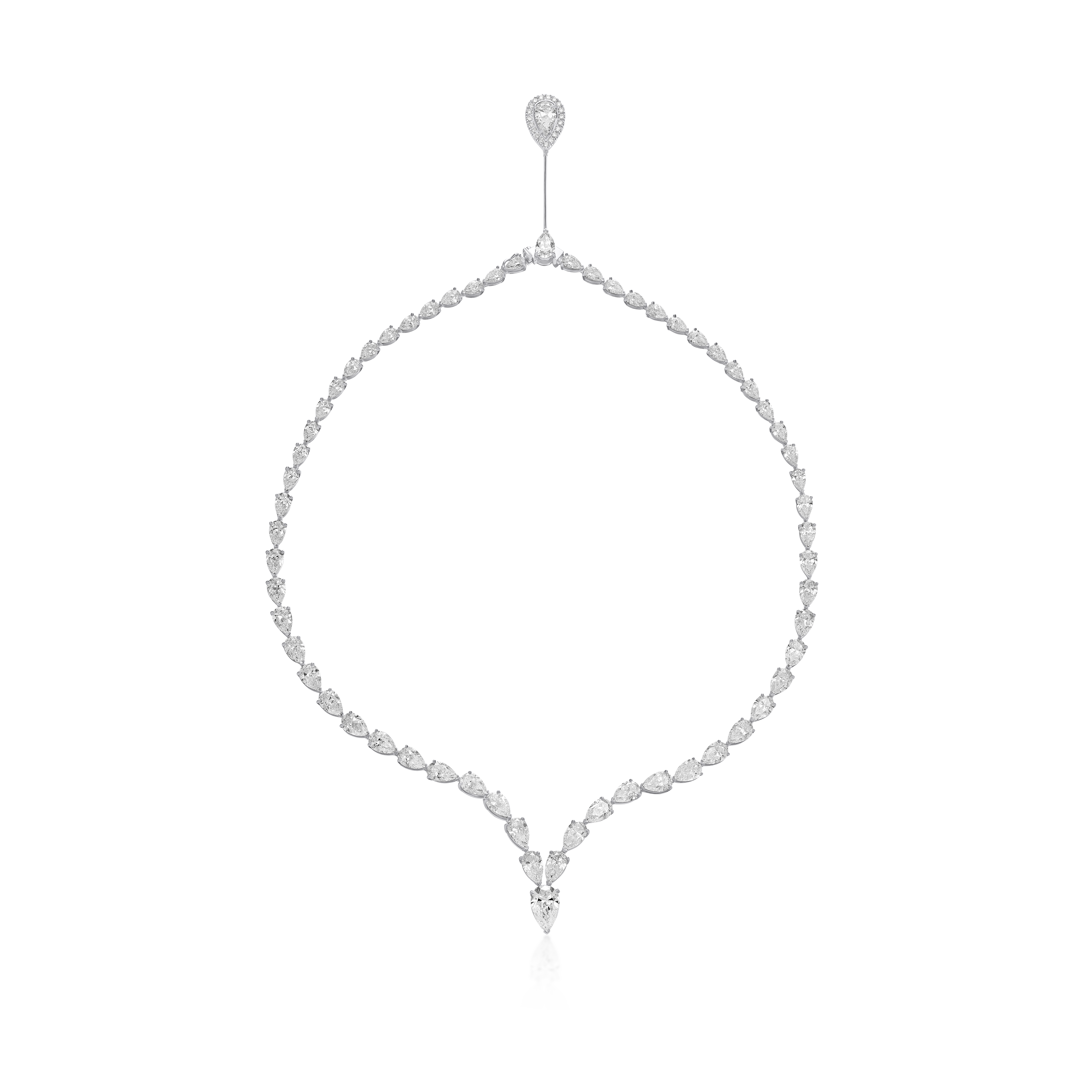 31.30ct Fancy Pear Diamond Necklet